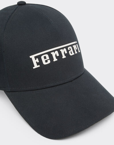 Ferrari Casquette de baseball avec logo Ferrari caoutchouté Black Matt 20403f
