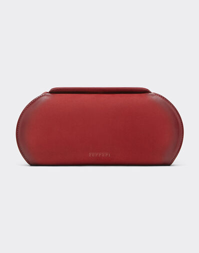 Ferrari Ferrari Dino wallet in shaded nubuck with shoulder strap Maison Red 50396f