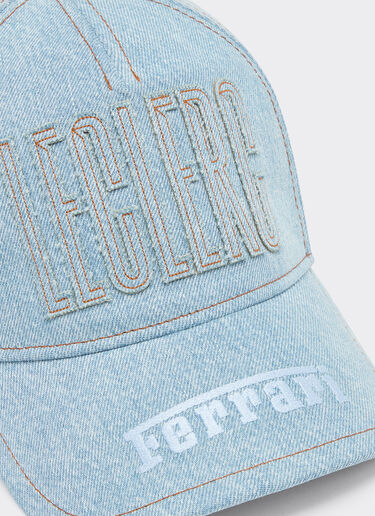 Ferrari Gorra vaquera Ferrari x Charles Leclerc Denim claro 22296f