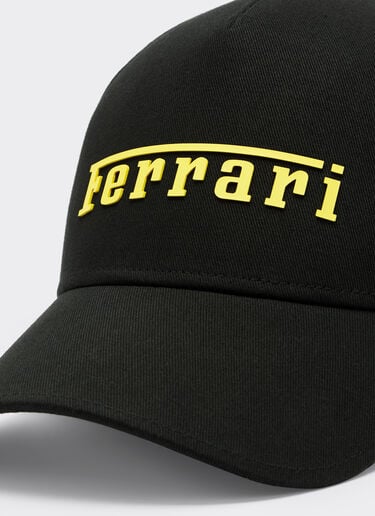 Ferrari Gorra de béisbol con logotipo engomado Negro 20403f