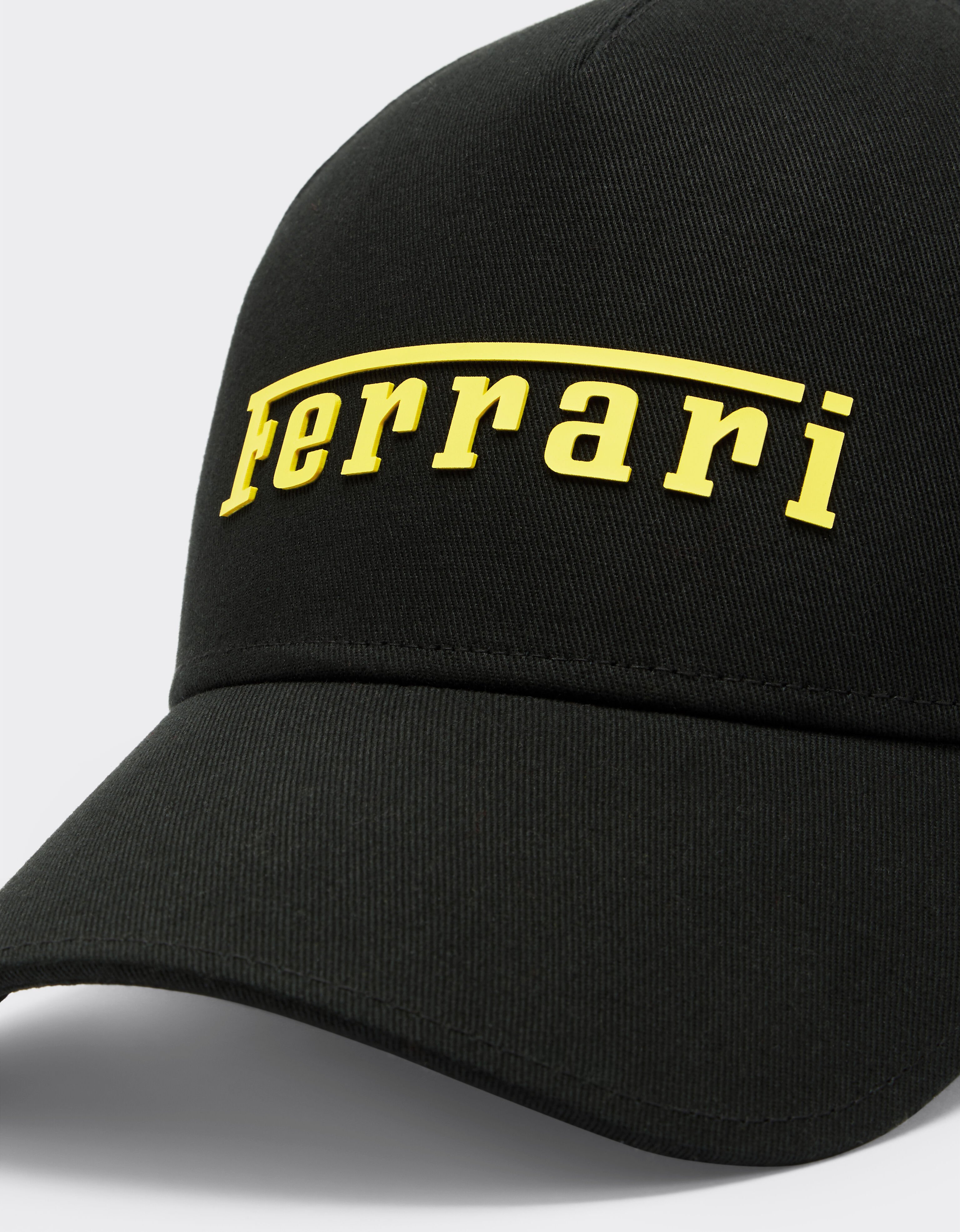Ferrari Gorra de béisbol con logotipo engomado Negro 20403f