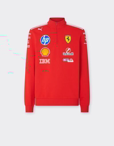 Ferrari Replica 2026 Puma for Scuderia Ferrari HP Half Zip Sweatshirt Red LA0H9f