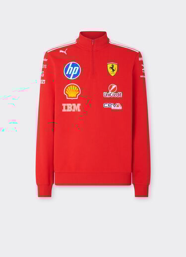 Ferrari Replica 2026 Puma for Scuderia Ferrari HP Half Zip Sweatshirt Red LA0H9f