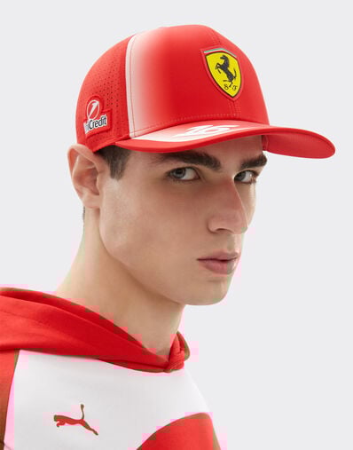 Ferrari Leclerc Replica 2026 Puma Baseball Cap for Scuderia Ferrari HP Rosso LA0HOf