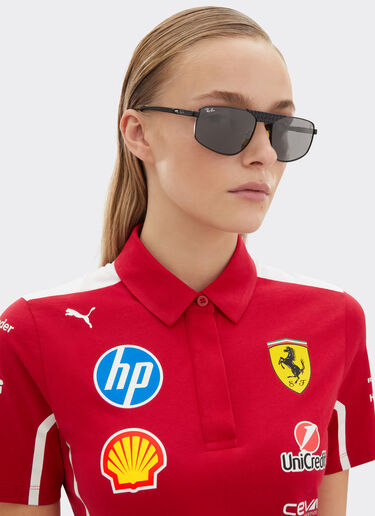 Ray-Ban for Scuderia Ferrari RB3776M in matt black metal with dark grey lenses Ferrari Ray-Ban for Scuderia Ferrari RB3776M in matt black metal with dark grey lenses Black Matt LA0EKf
