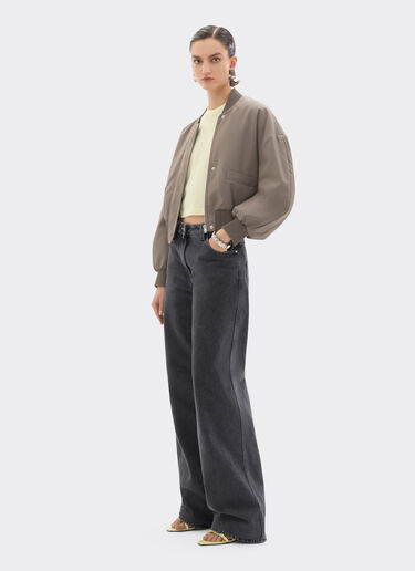 Ferrari Bomber jacket in cool Q-Cycle® wool Clay 50039f