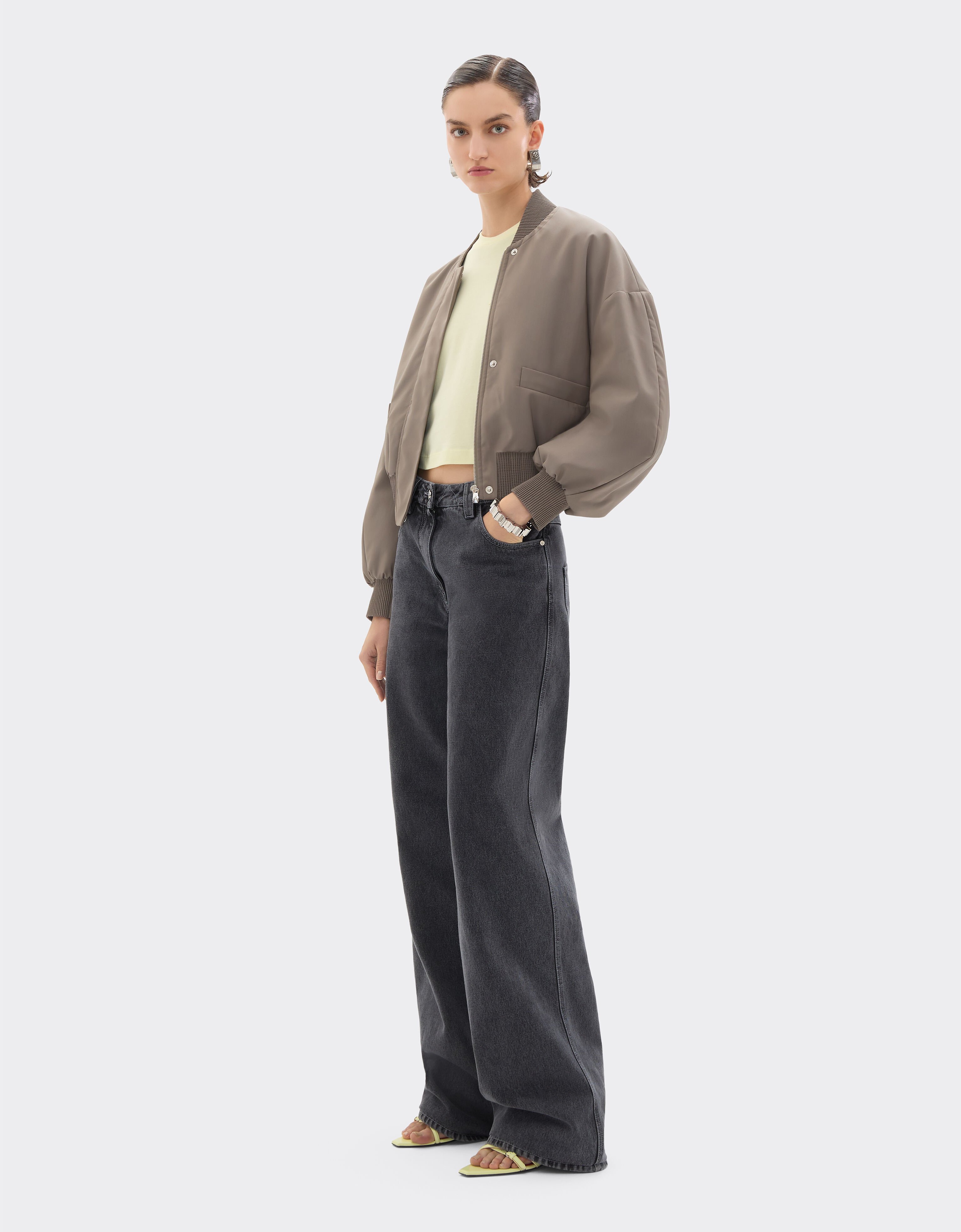 Ferrari Bomber jacket in cool Q-Cycle® wool Clay 50039f