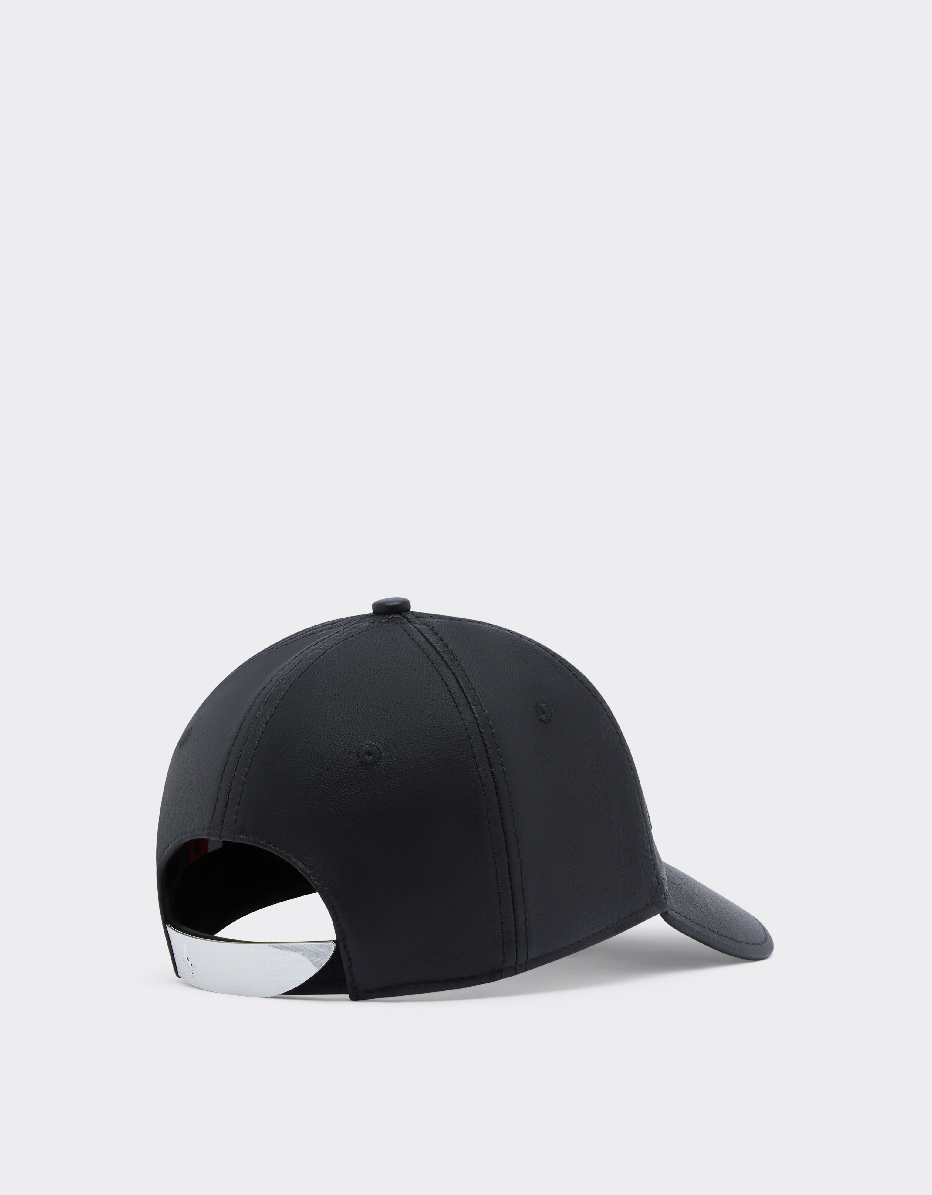 Ferrari Baseballkappe aus Nappaleder mit Ferrari-Logo Optisch Weiß 21748f