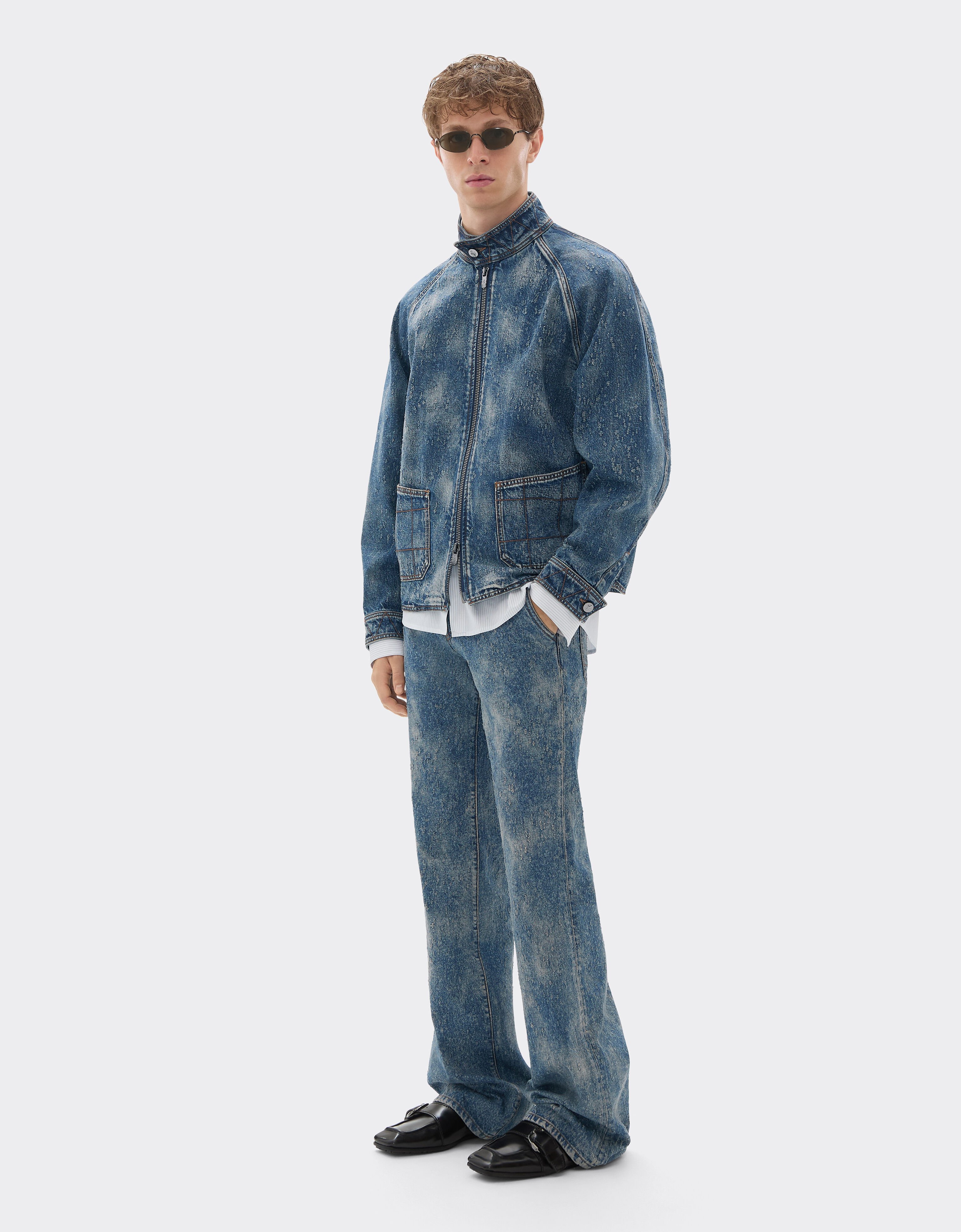 Ferrari Jacket in needled and washed denim Denim 22499f
