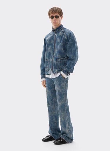 Jacket in needled and washed denim Ferrari Jacket in needled and washed denim Denim 22499f