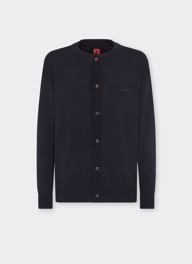 Ferrari Cotton and silk cardigan Navy 21995f