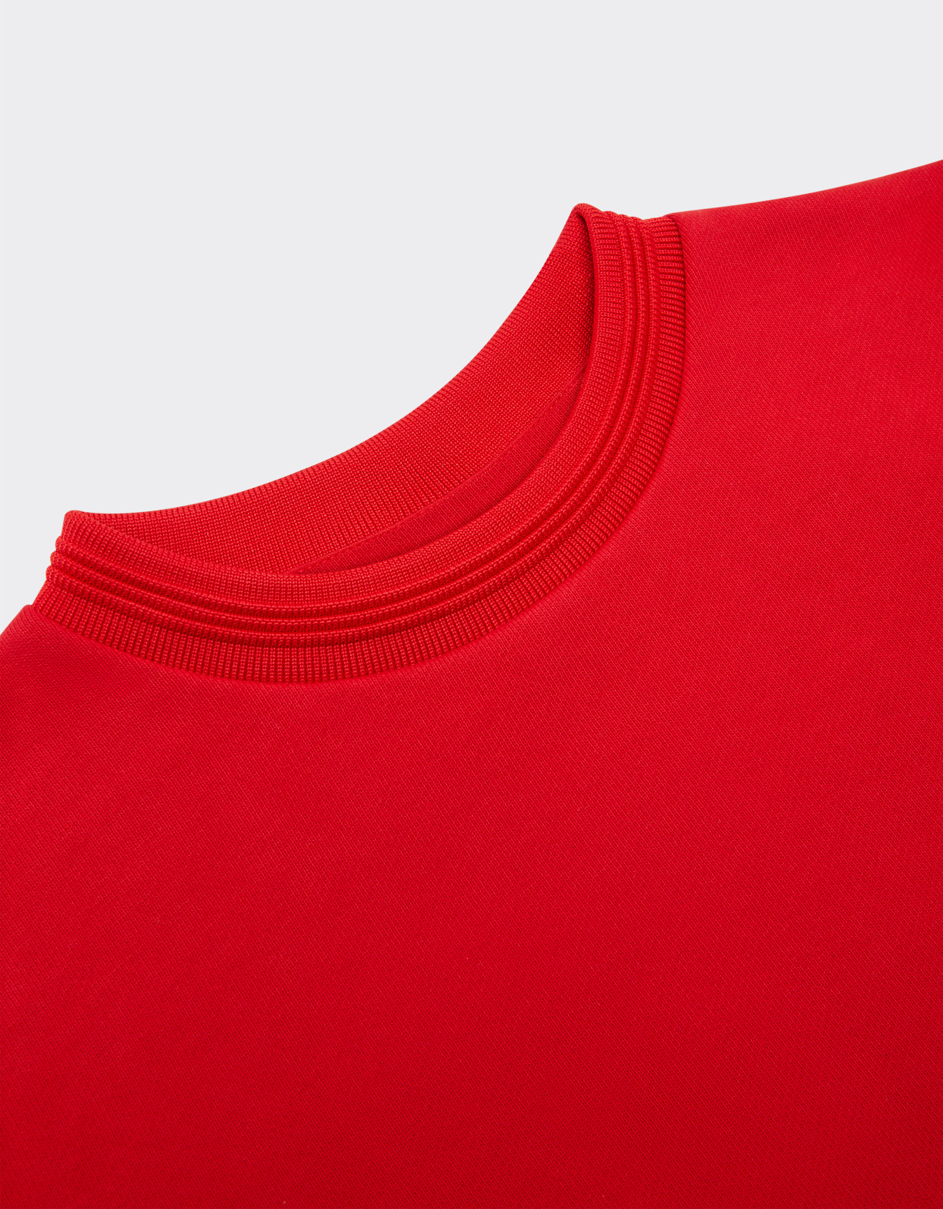 Ferrari Cotton jumper with 3D taping Rosso Corsa 48527fK