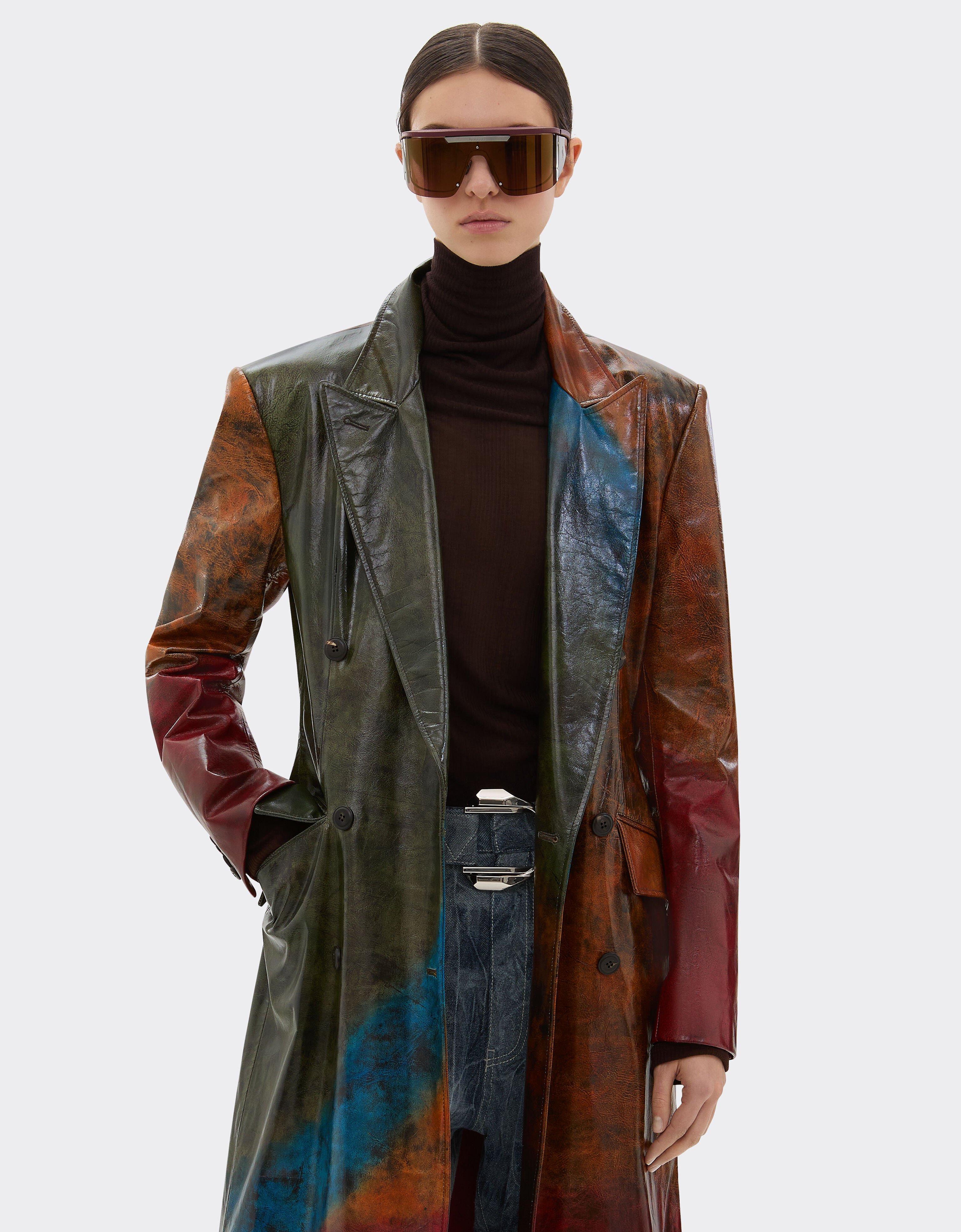 Ferrari Misted leather coat Camel 49831f