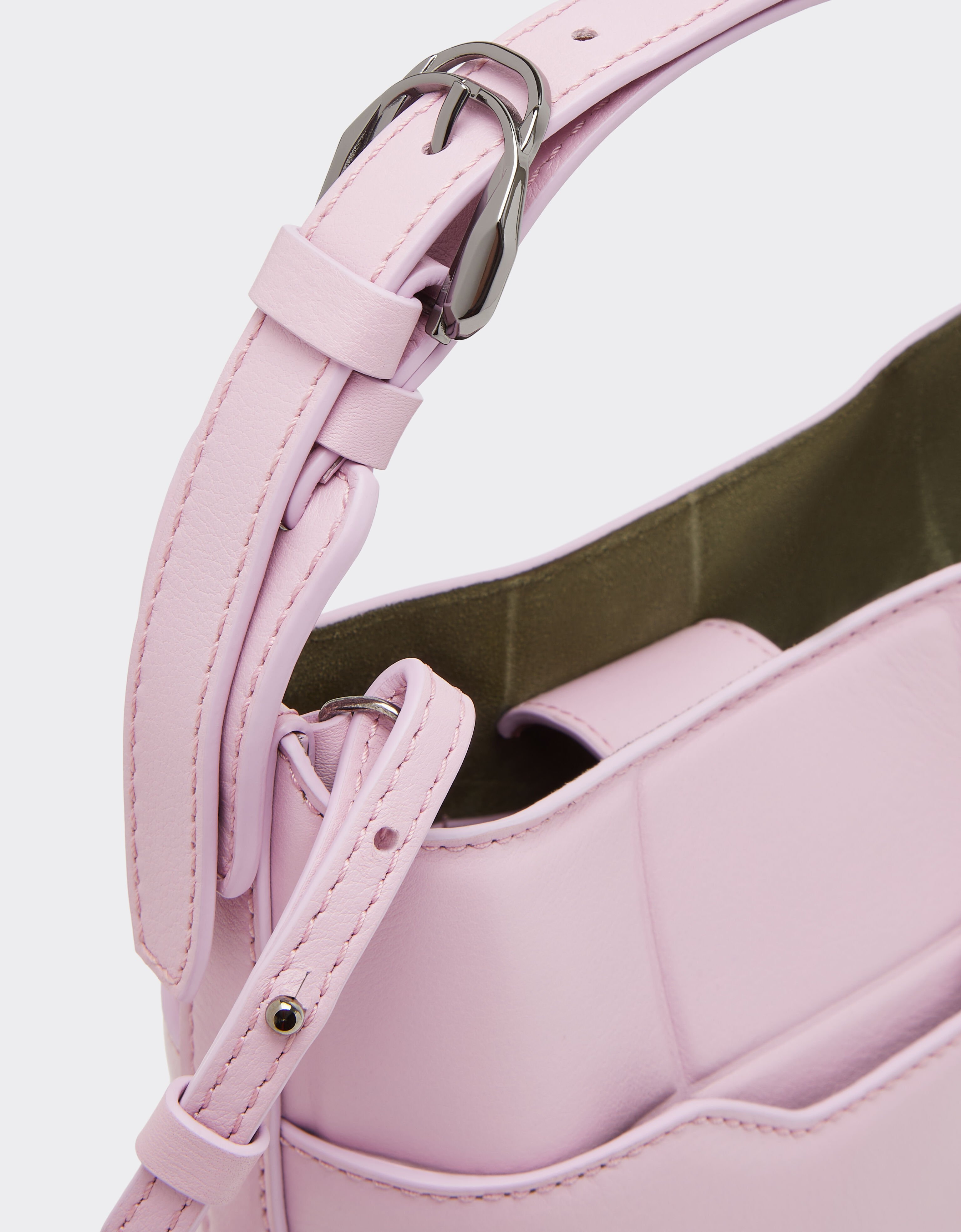 Ferrari Mini leather bucket bag Wisteria 49146f