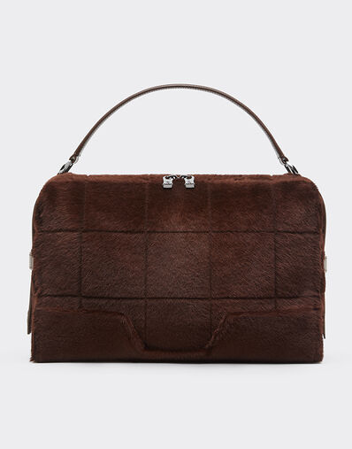 Ferrari Ferrari GT Soft shoulder bag in shearling Espresso 49132f