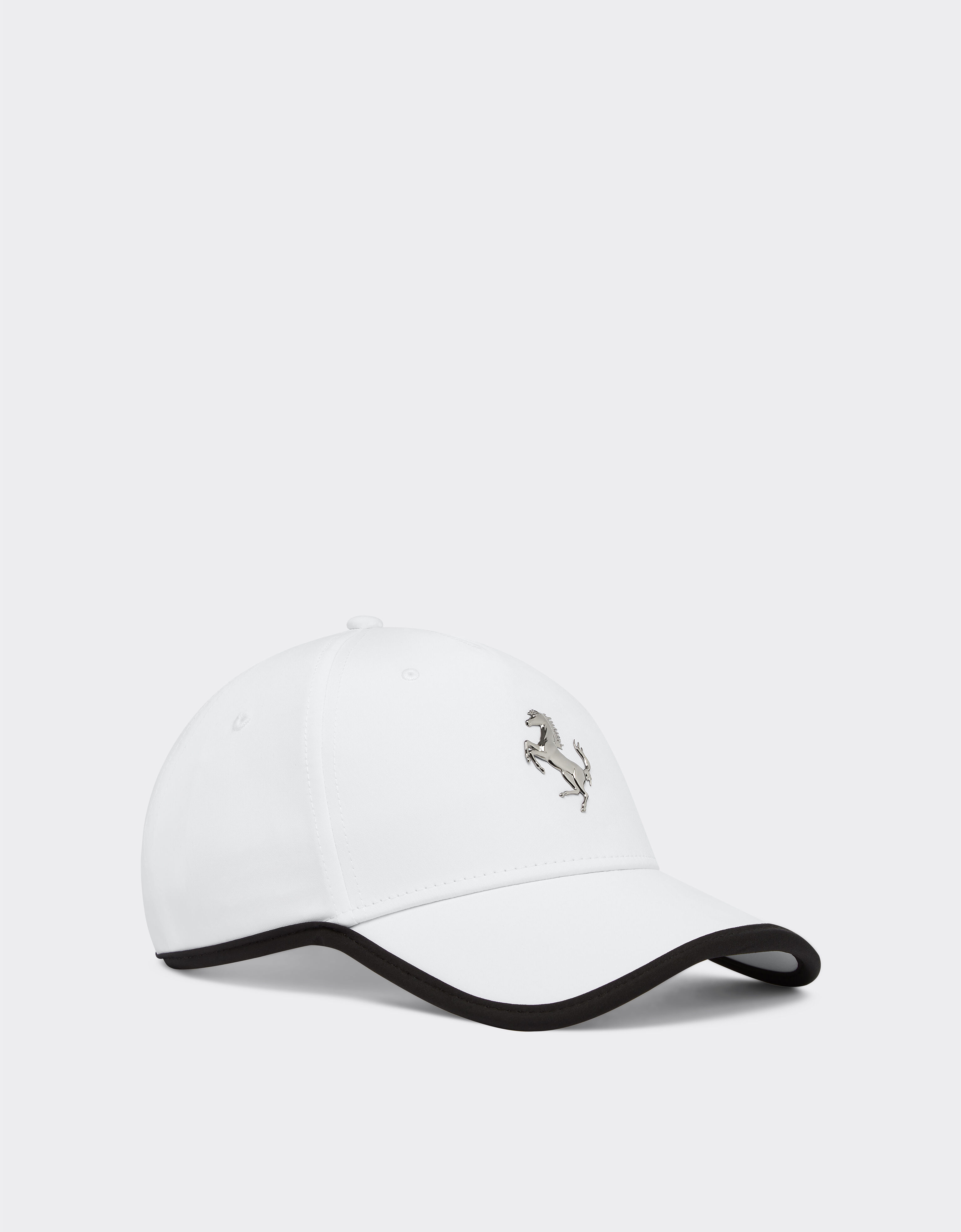 Ferrari Baseball cap with metal prancing horse Optical White 20815f