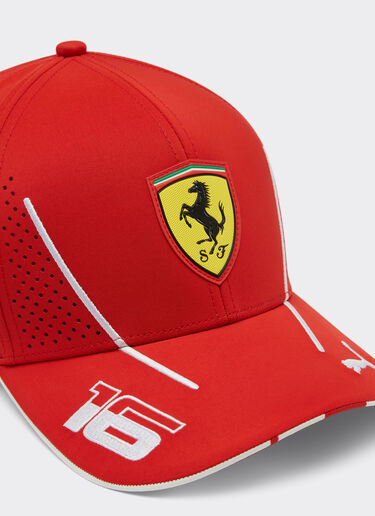 Ferrari 2024青少年法拉利车队 Team Replica Leclerc 帽子 Rosso Corsa 红色 F1136fK