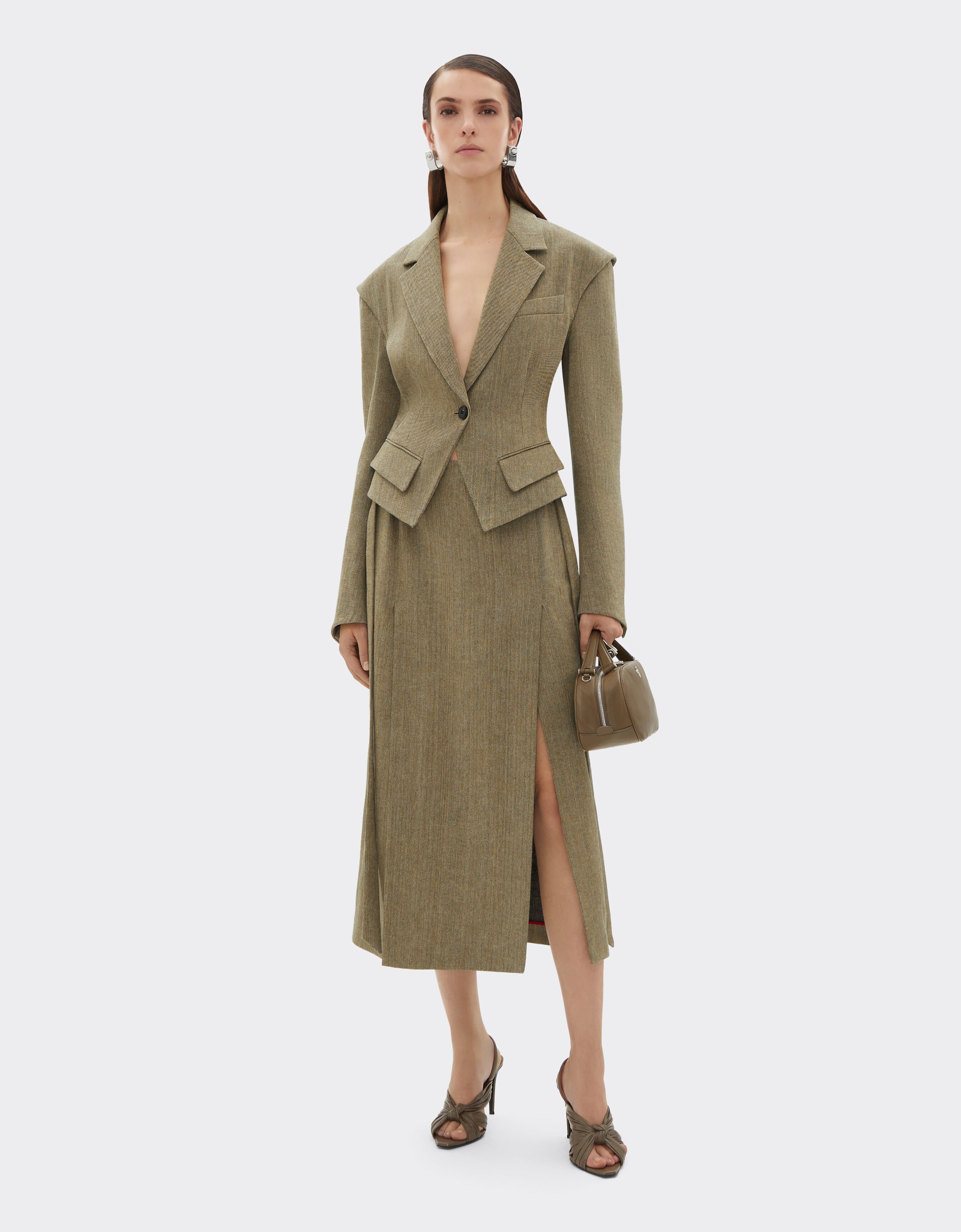 Ferrari Délavé twill blazer Khaki Green 50049f