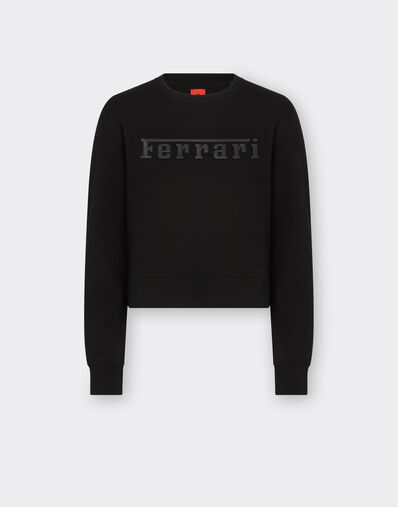 Ferrari Jumper with contrast Ferrari maxi lettering Navy 21996f