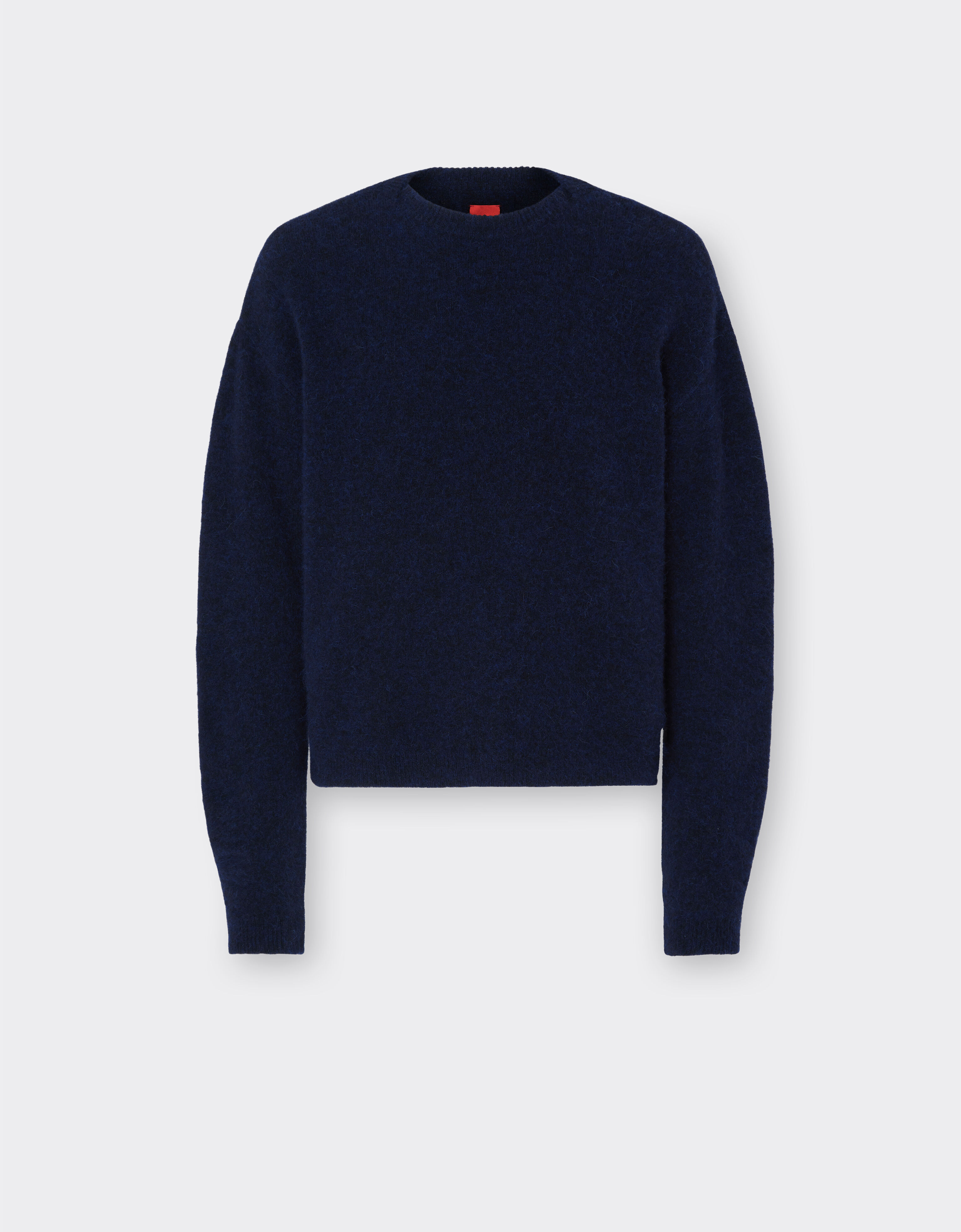 ${brand} Alpaca and wool sweater with Ferrari label ${colorDescription} ${masterID}