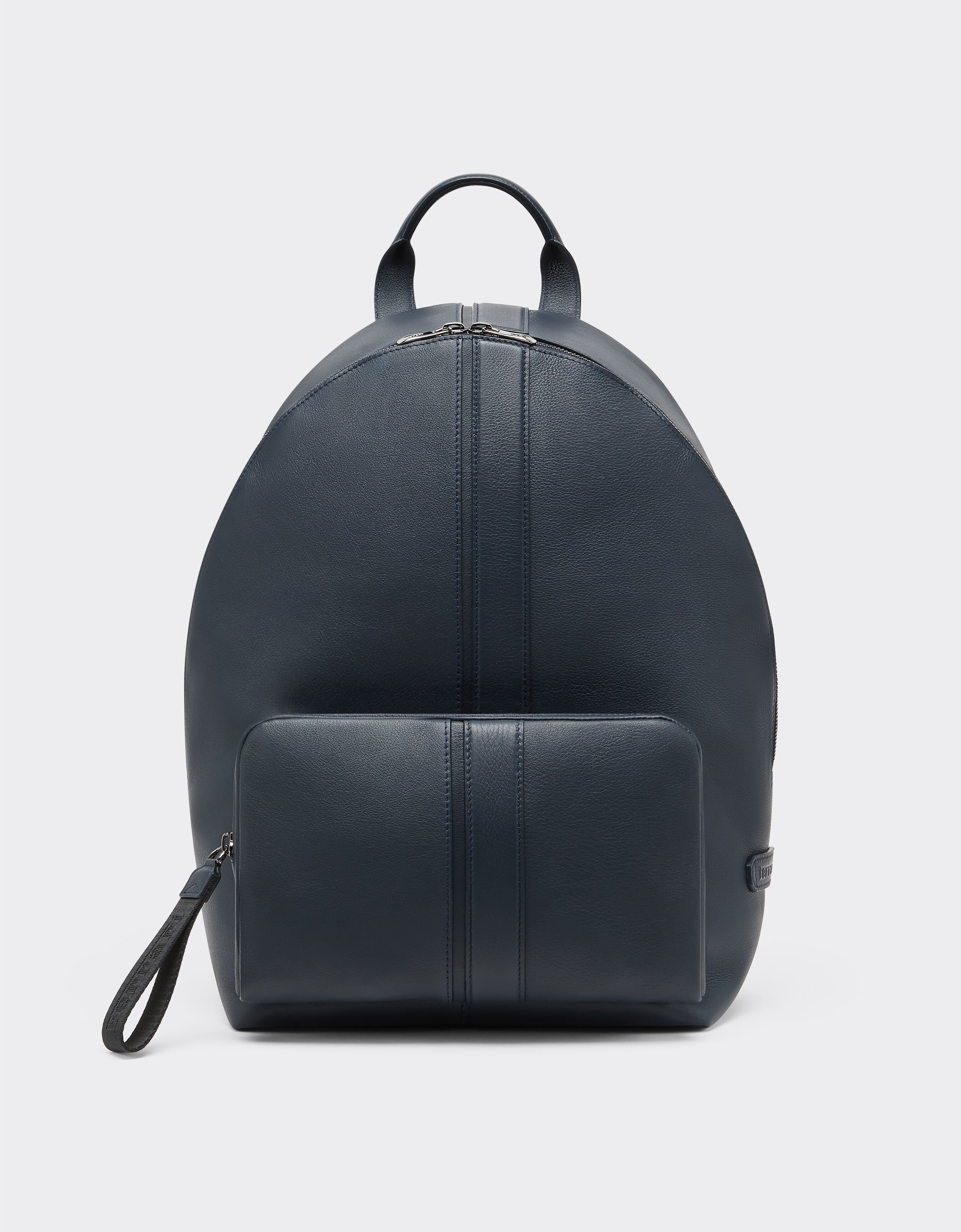 Ferrari Rucksack in tumbled leather Navy 22253f