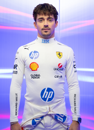 Ferrari Puma for Scuderia Ferrari Charles Leclerc racing undersuit Optical White LA08Yf