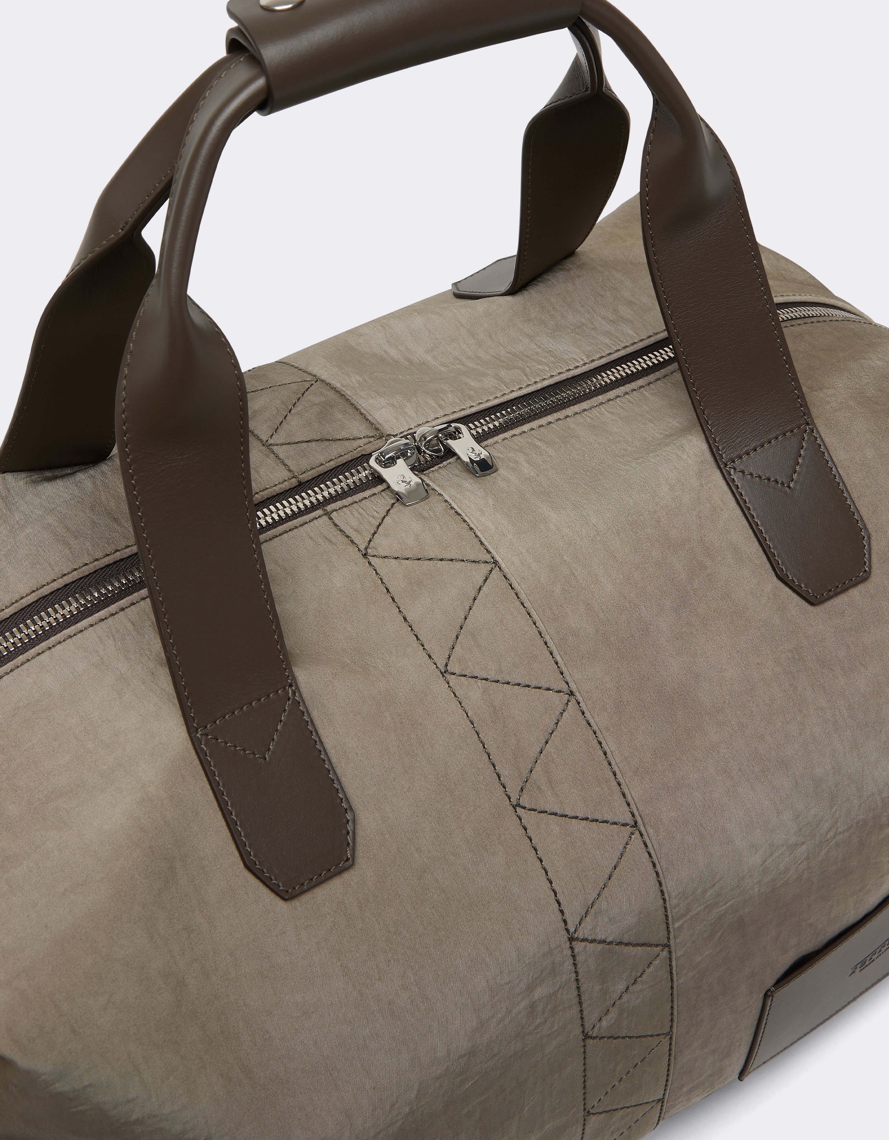 Ferrari Nylon duffel bag Khaki Green 50165f
