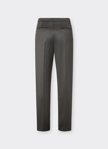 Brushed Wool Satin Trousers Ferrari Brushed Wool Satin Trousers Grafite CWMTR0053WWO0020f