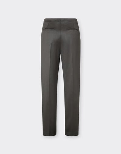 Brushed Wool Satin Trousers Ferrari Brushed Wool Satin Trousers Grafite CWMTR0053WWO0020f