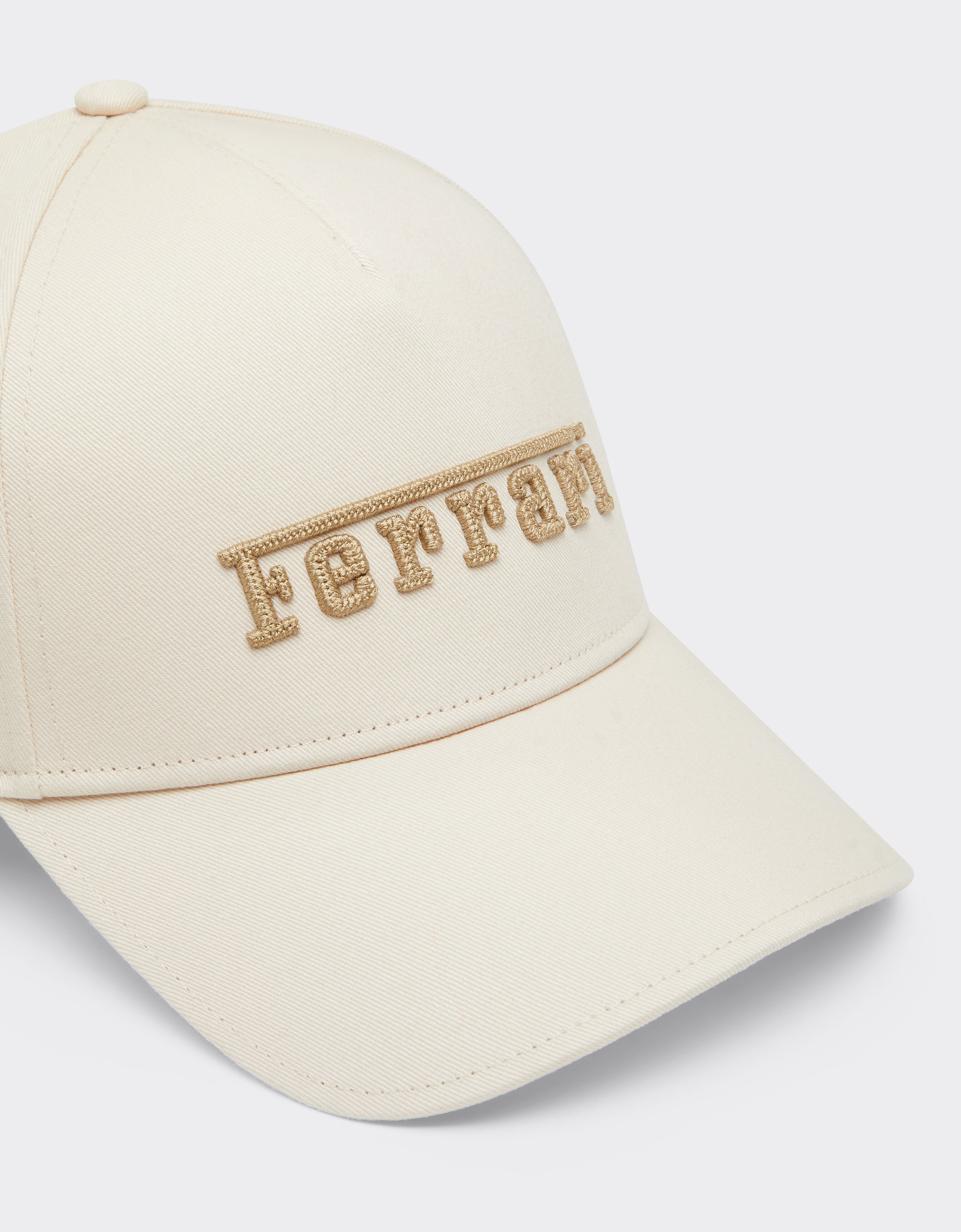 Ferrari Baseball cap with embroidered Ferrari logo Jute 22825f