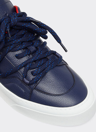 Ferrari Trainers in tumbled leather Navy 22067f