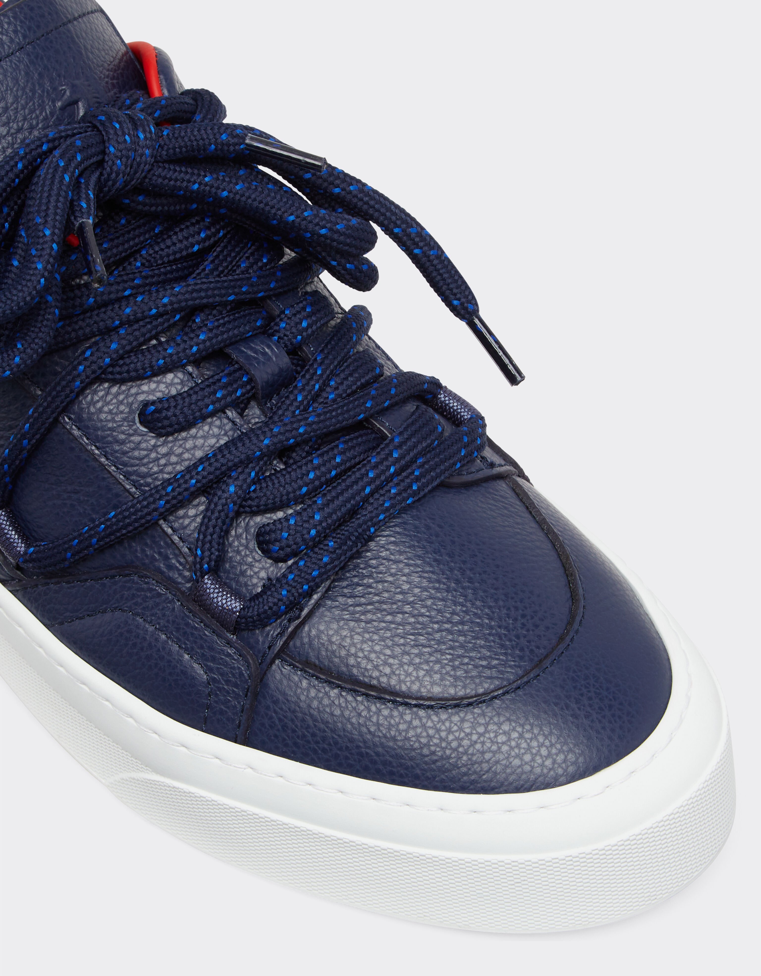 Ferrari Trainers in tumbled leather Navy 22067f