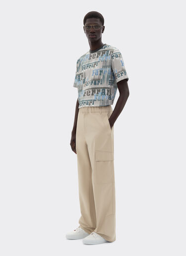 Ferrari Q-Cycle® cotton twill cargo pants Chalk 22632f