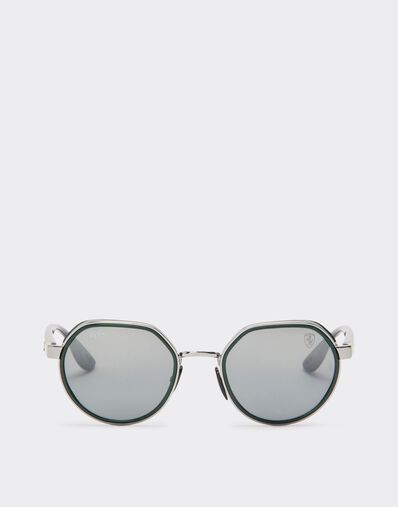 Ferrari Ray-Ban for Scuderia Ferrari RB3703M gunmetal with silver mirror blue gradient lenses Dark Grey F0690f
