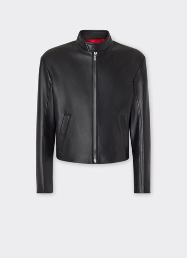 Ferrari Biker jacket in nappa leather Black 21639f