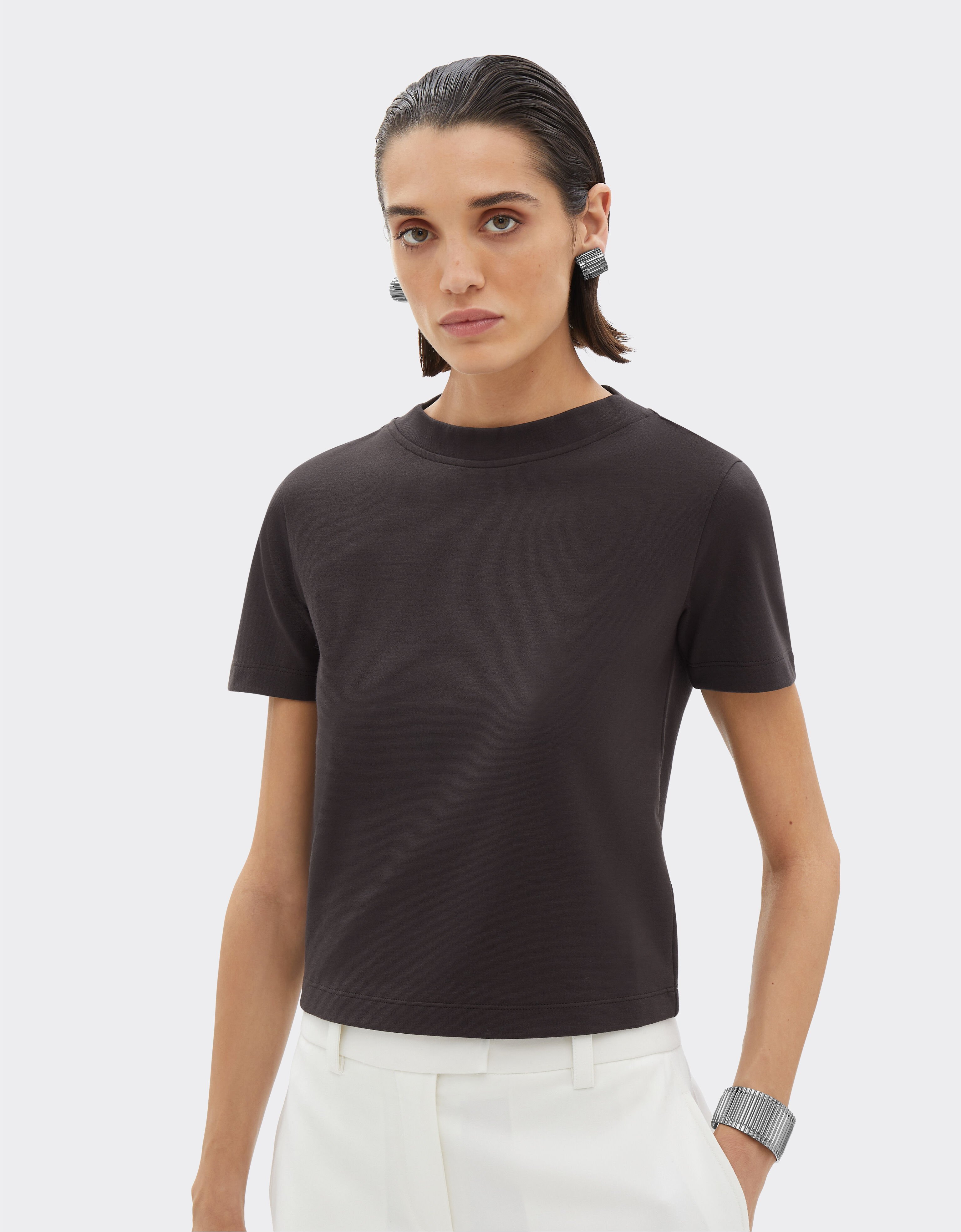 Ferrari Interlock T-shirt Dark Brown 21030f