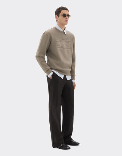 Ferrari Sweat-shirt en scuba avec broderie Ferrari Clay 51164f