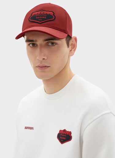 Cotton baseball cap Ferrari Cotton baseball cap Maison Red 51167f