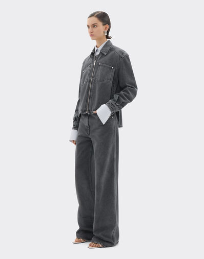 Ferrari Veste en denim foncé marbré Granite Gray 49945f
