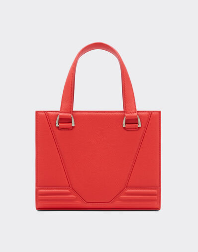 Ferrari Mini tote bag Ferrari GT Bag en cuir foulonné Rosso Dino 20333f