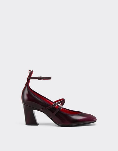 Ferrari Leather Mary Jane pumps Cherry 22732f