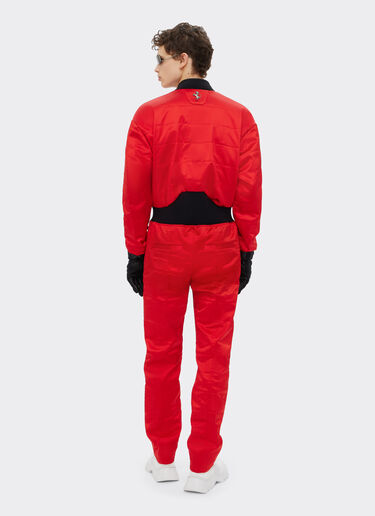 Ferrari Jumpsuit in Q-CYCLE® fabric with ‘7x7’ quilted pattern Rosso Dino 48175f