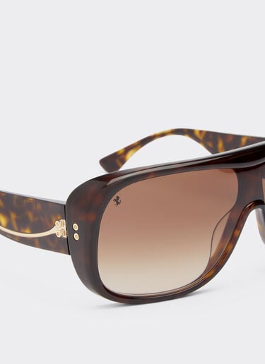 Ferrari Ferrari sunglasses in havana acetate with gradient brown lenses Tortoiseshell F1270f