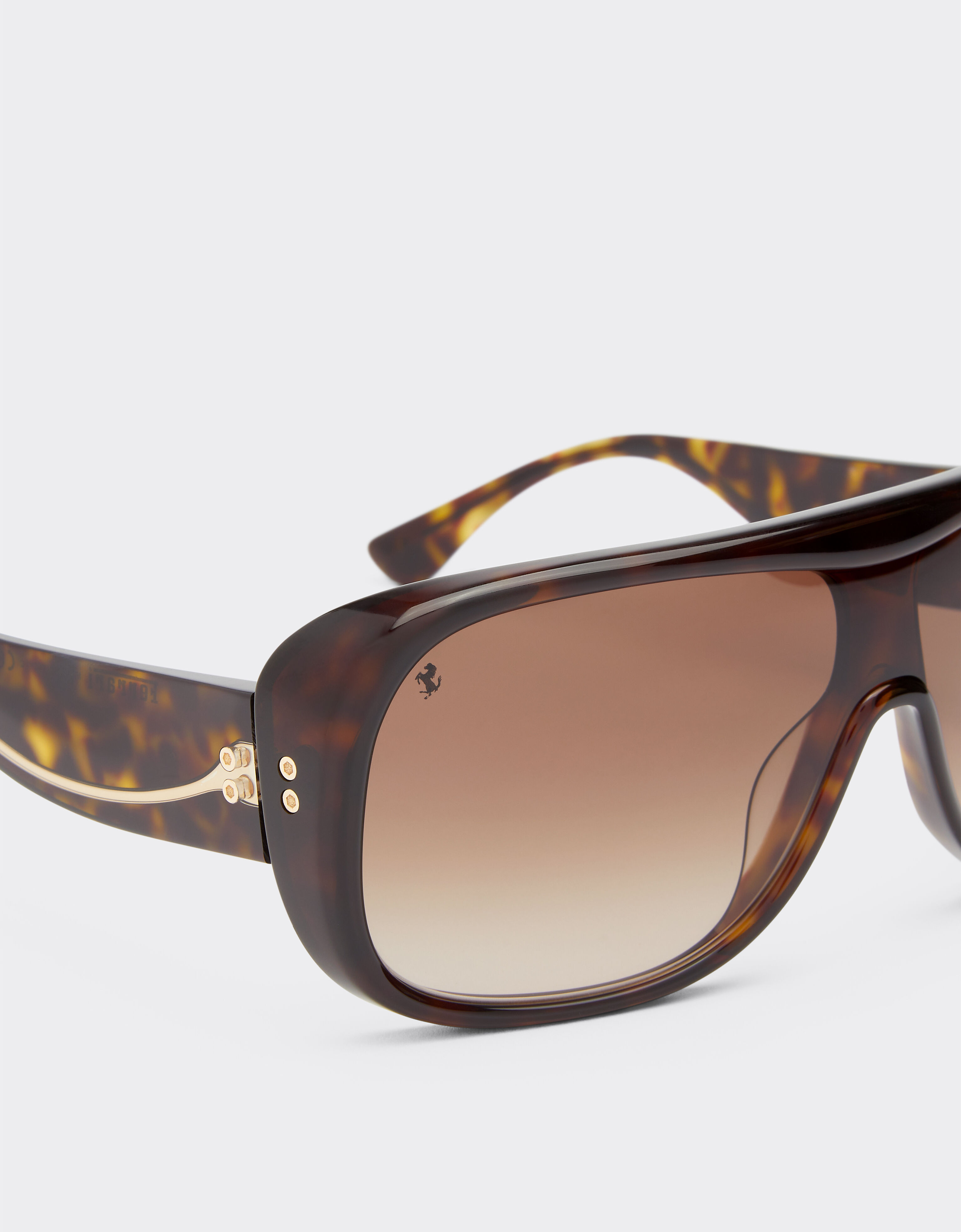 Ferrari Ferrari sunglasses in havana acetate with gradient brown lenses Tortoiseshell F1270f
