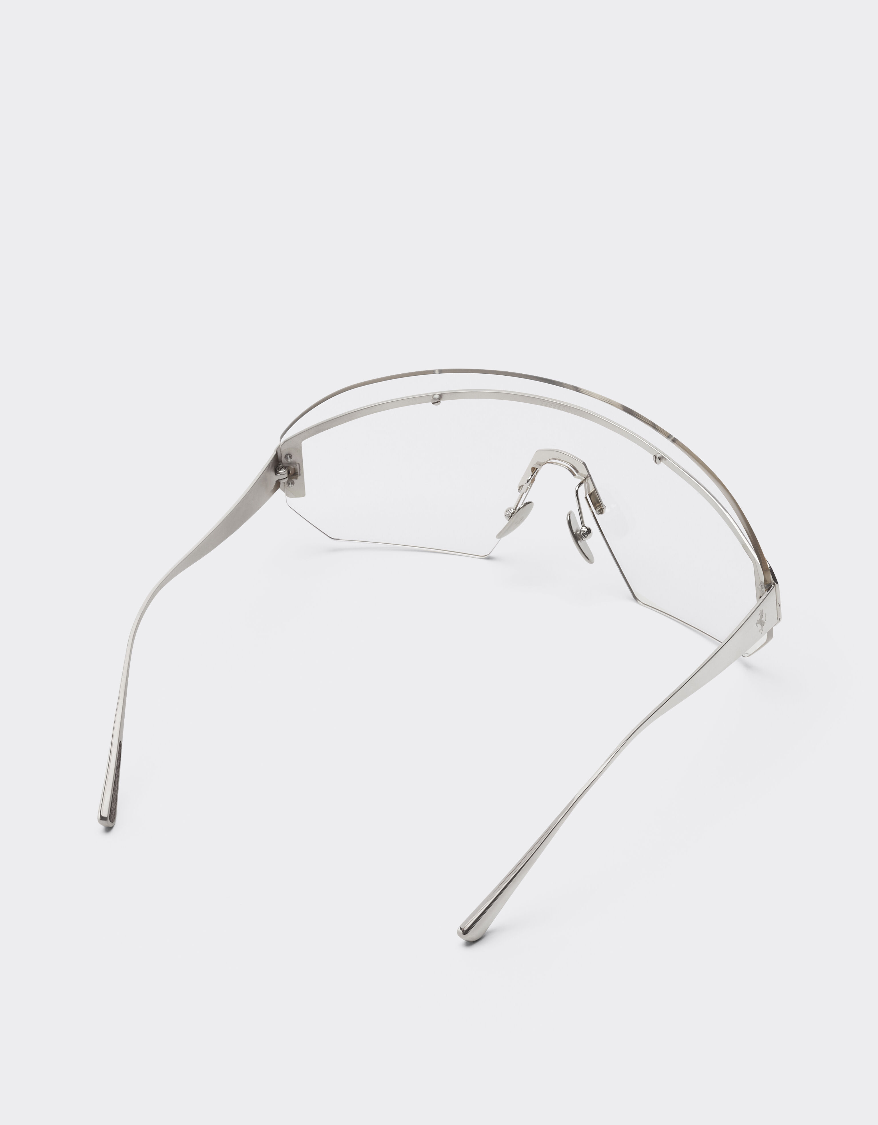 Ferrari Ferrari sunglasses in silver-coloredmetal  with transparent mask Silver LA0LJf