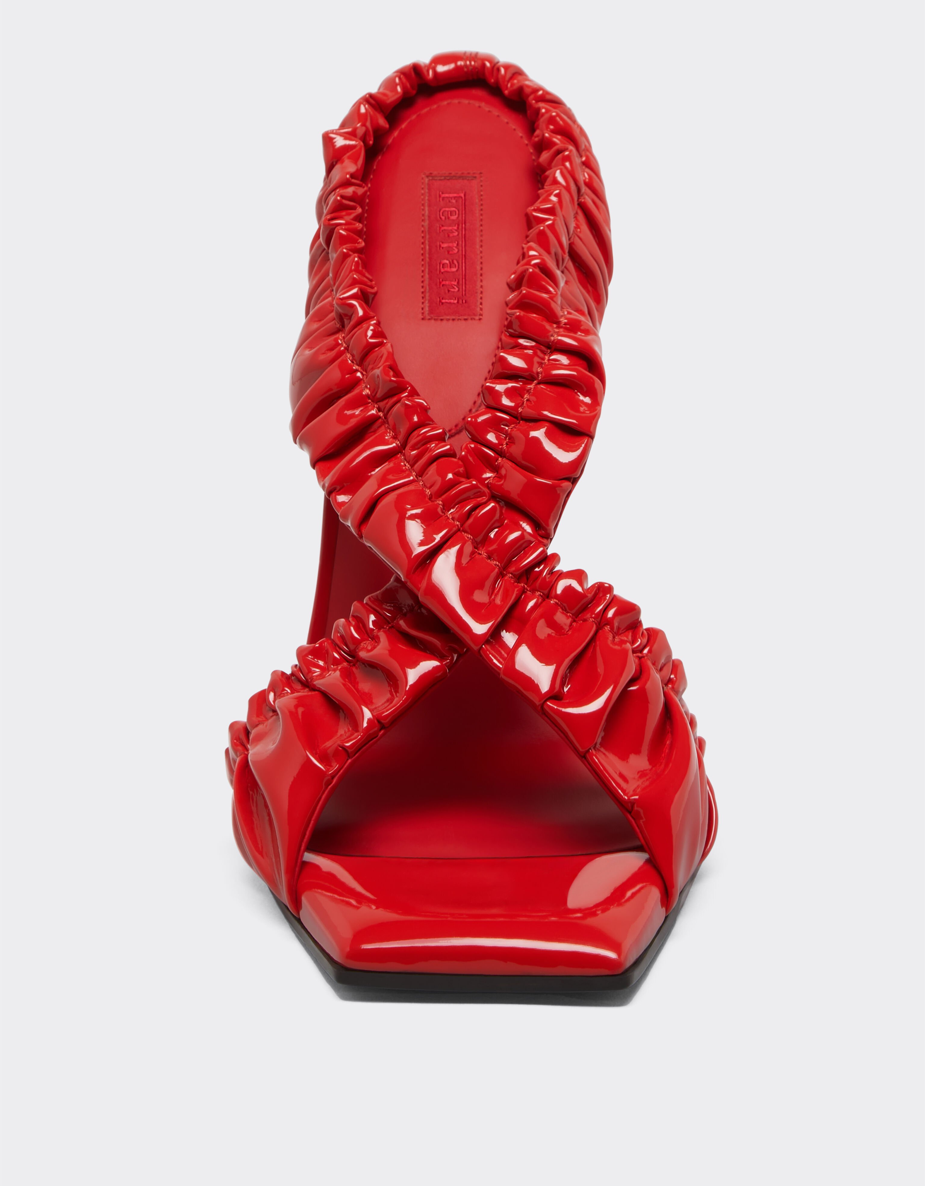Ferrari High sandals in patent leather Rosso Dino 22025f