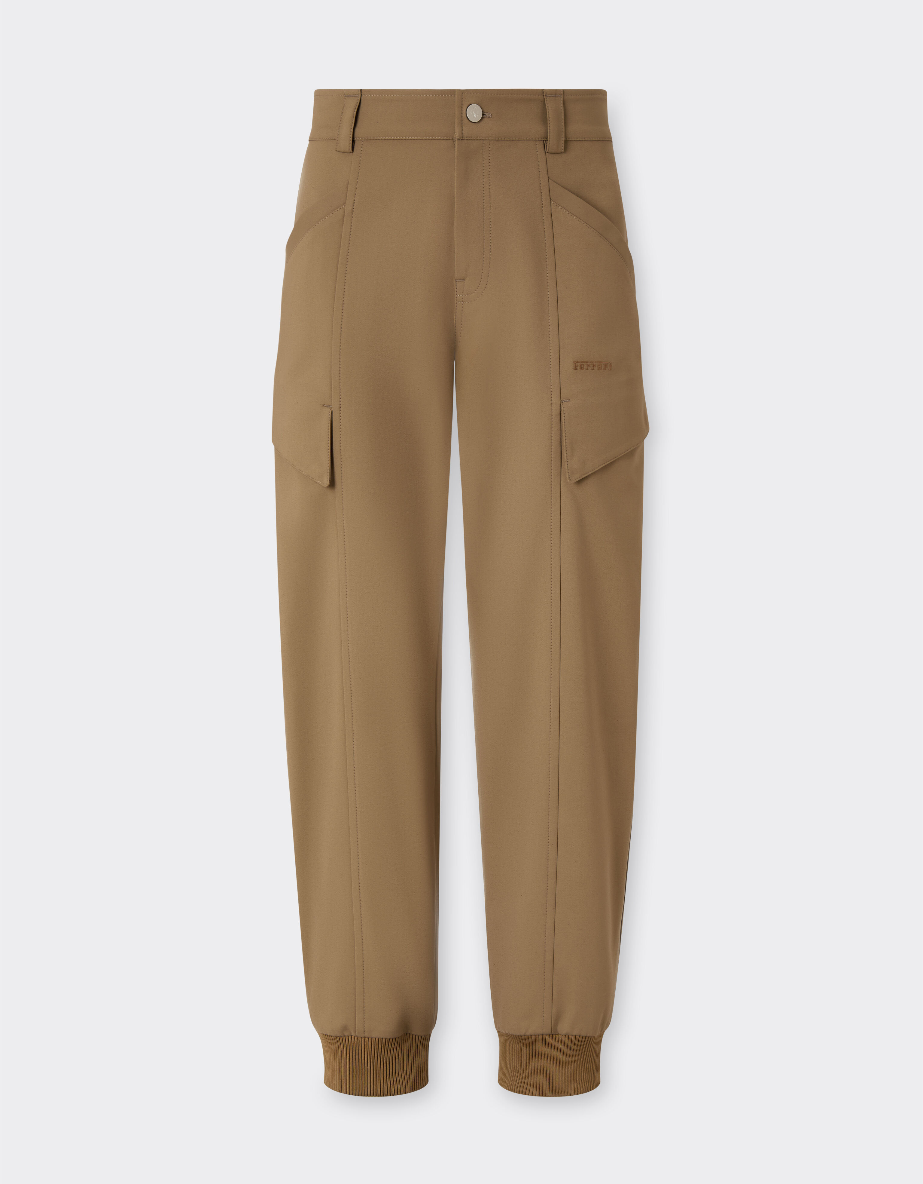 Ferrari pantalon cargo en coton technique Khaki Green 50354f