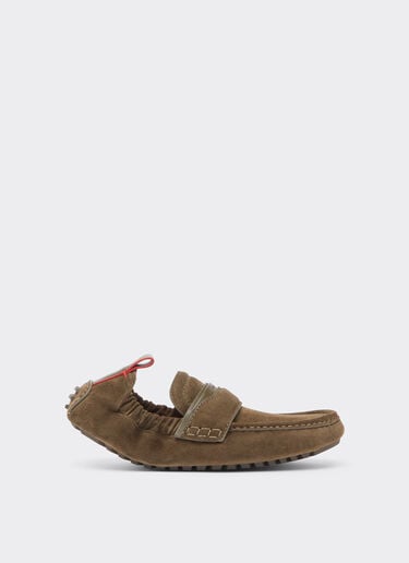 Nappa leather driver shoes Ferrari Nappa leather driver shoes Khaki Green 50772f