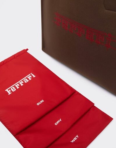 Ferrari Tote bag Ferrari in canvas per il GP Monaco 2026 Caffè CBWTO0020YL00008f