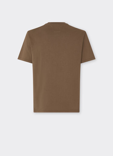 Ferrari Camiseta de algodón con logotipo Ferrari Mahogany 51037f